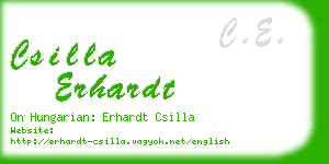 csilla erhardt business card